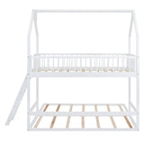 Twin Over Twin House Bunk Bed with Extending Twin Trundle