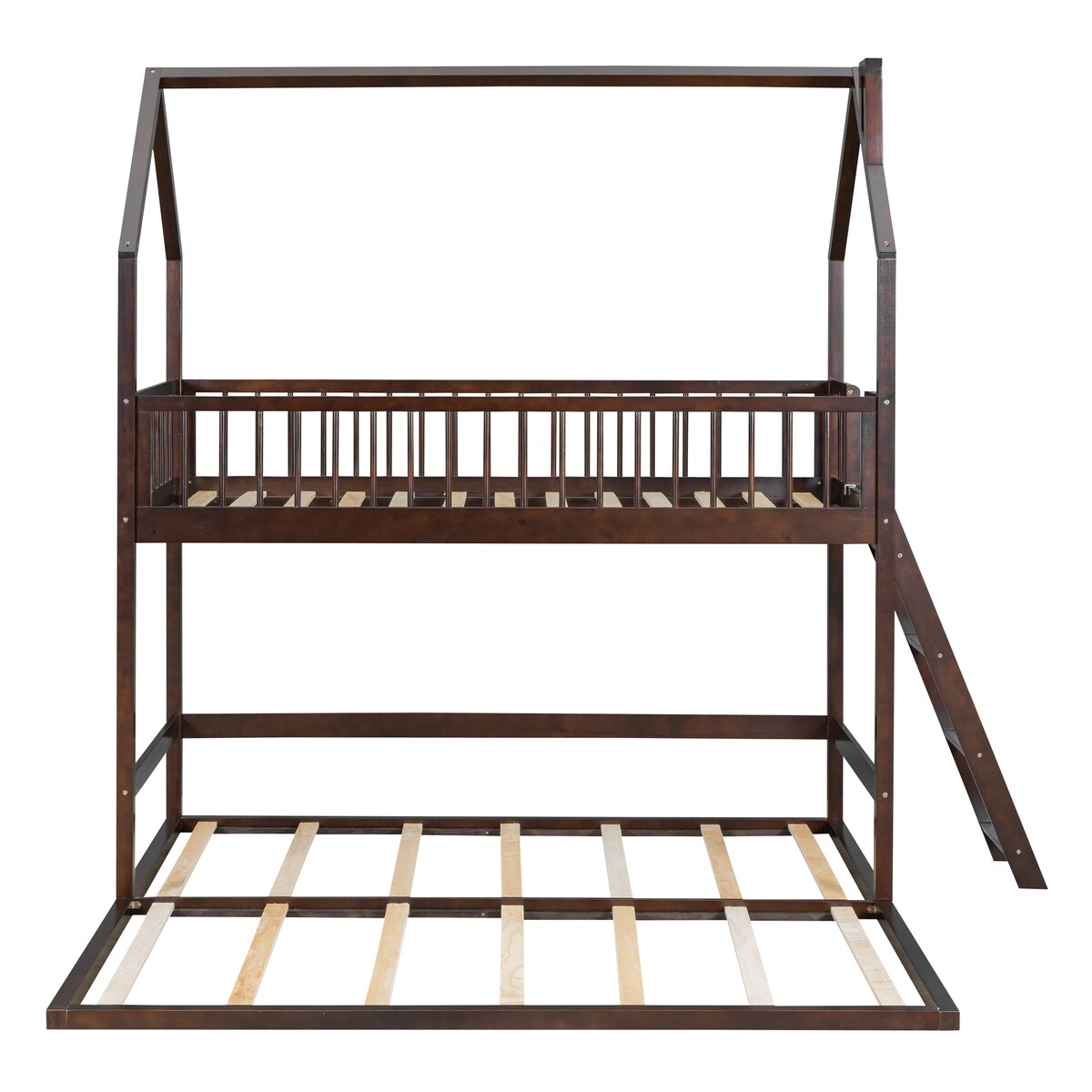 Twin Over Twin House Bunk Bed with Extending Twin Trundle