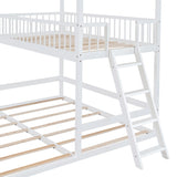 Twin Over Twin House Bunk Bed with Extending Twin Trundle