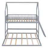 Twin Over Twin House Bunk Bed with Extending Twin Trundle