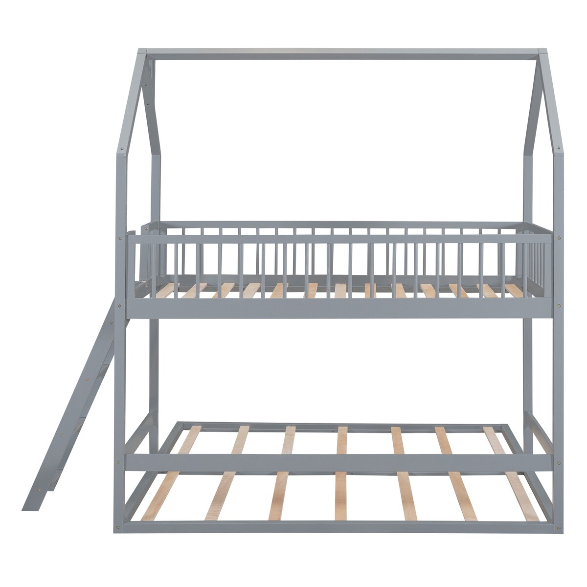 Twin Over Twin House Bunk Bed with Extending Twin Trundle