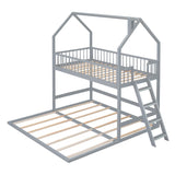 Twin Over Twin House Bunk Bed with Extending Twin Trundle