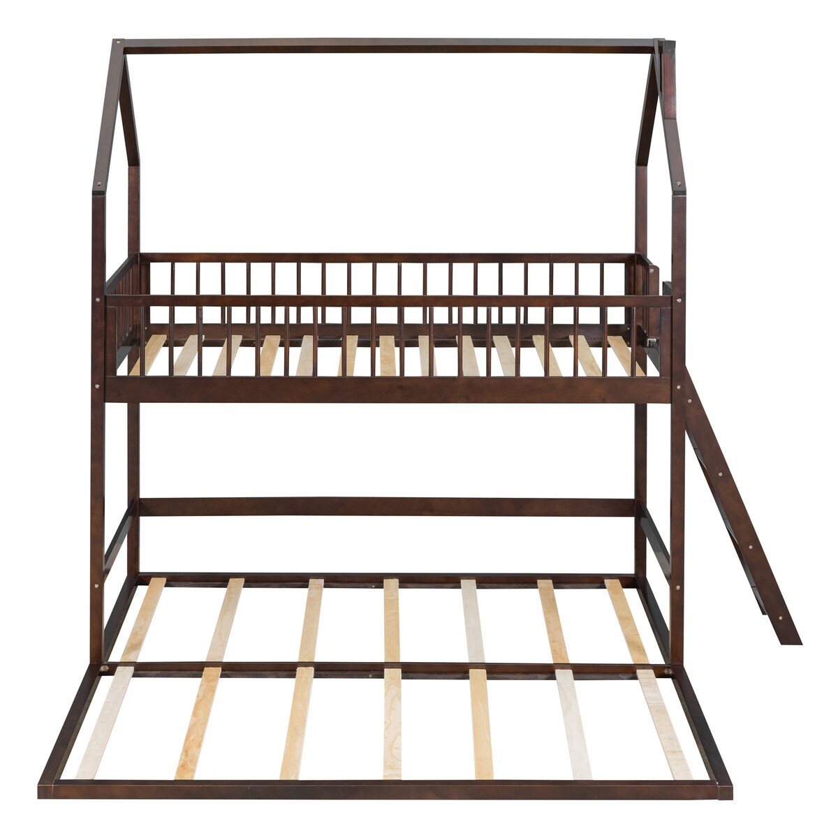 Twin Over Twin House Bunk Bed with Extending Twin Trundle