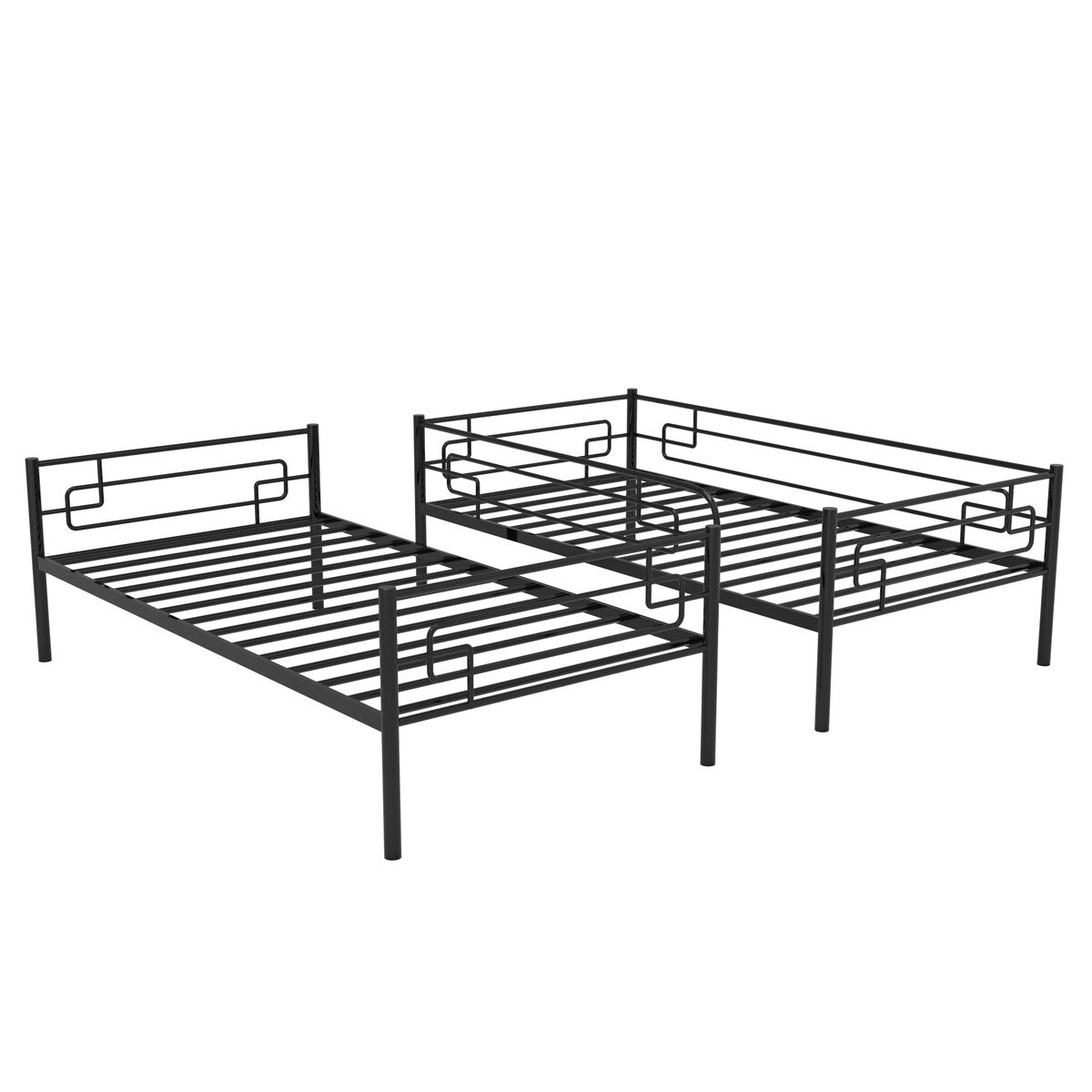 Twin-Over-Twin Metal Bunk Bed