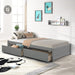 Twin Platform Bed Frame with 2 Storage Drawers, Wood Twin Bed Frames for Kids Toddler Girls Boys