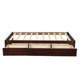 Twin Platform Storage Bed Frame With Drawers,Environmentally Friendly Materials, Wonderful Choice For Modern & Vintage House