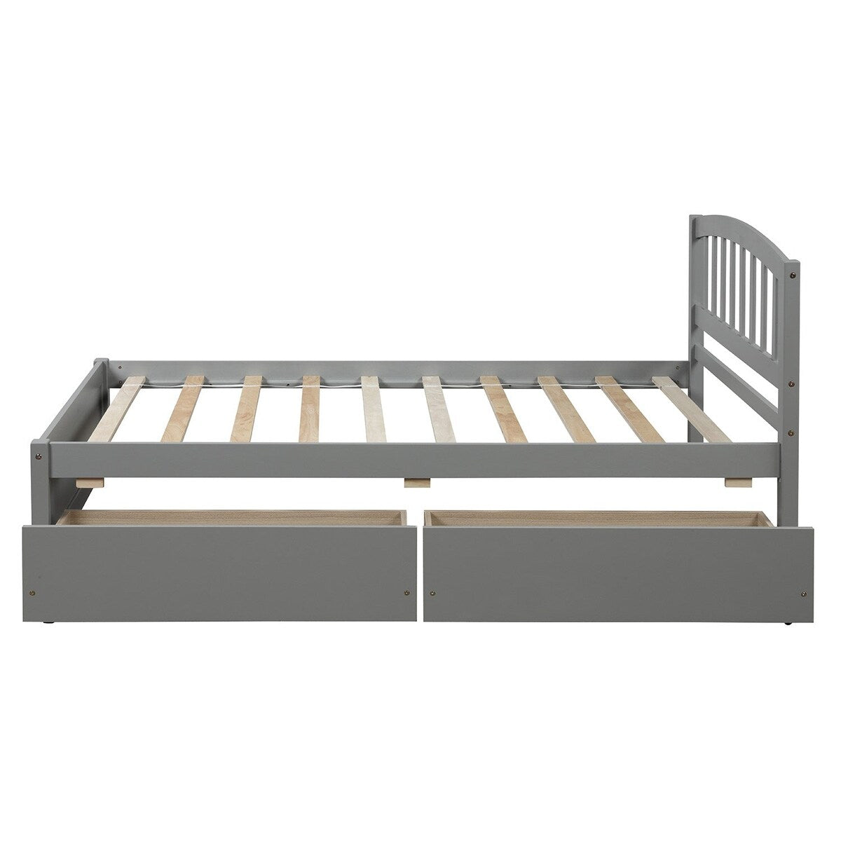 Twin Platform Storage Bed Wood Bed Frame