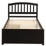 Twin Platform Storage Bed Wood Bed Frame