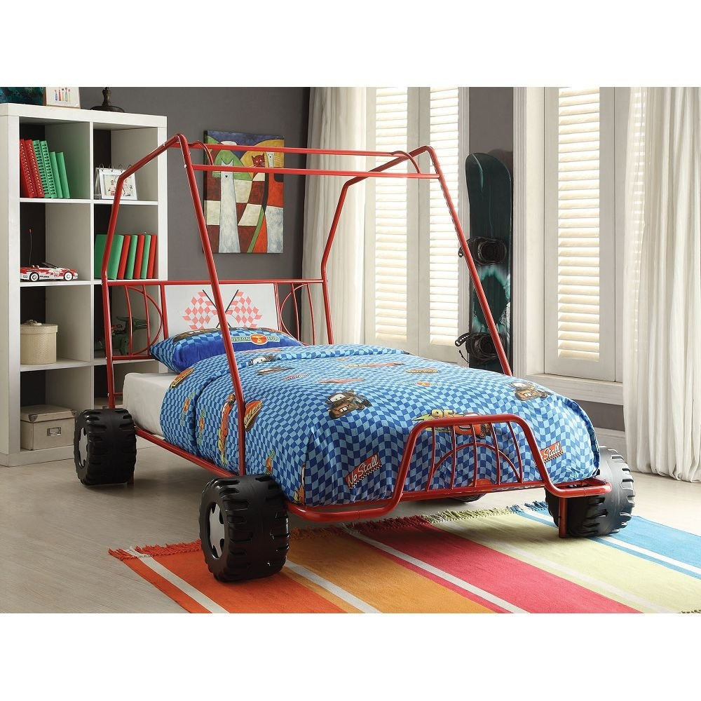 Twin Size Car Model Bed with Wheels