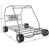 Twin Size Car Model Bed with Wheels