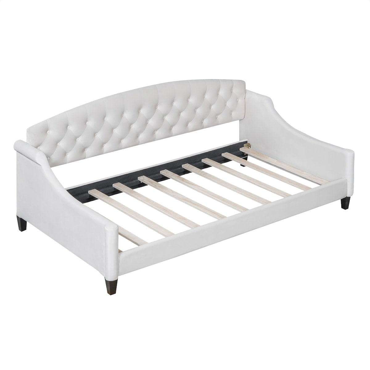 Twin Size Daybed w/ Tufted Button for Living Room Bedroom GuestRoom
