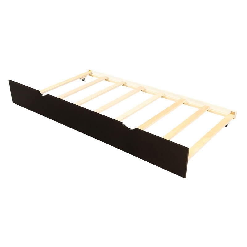 Twin Size Frame Platform Storage Bed, WithTwin Size Trundle