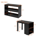 Twin Size Loft Bed With Desk,3 Drawers,Storage Stairs and Shelves