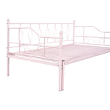 Twin Size Metal Daybed with Trundle, Daybed with Slat No Box required