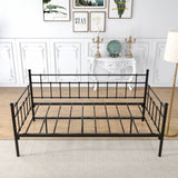 Twin Size Multifunctional Metal Platform with Headboard