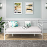 Twin Size Multifunctional Metal Platform with Headboard