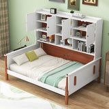 Twin Size Platform Bed with Multiple Storage