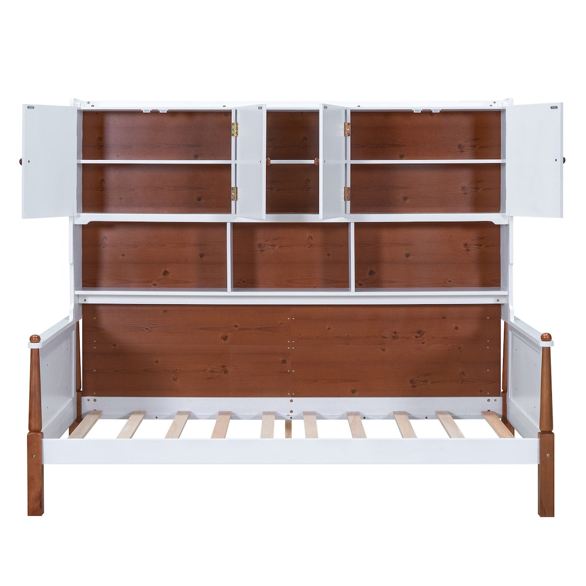 Twin Size Platform Bed with Multiple Storage