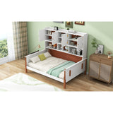 Twin Size Platform Bed with Multiple Storage