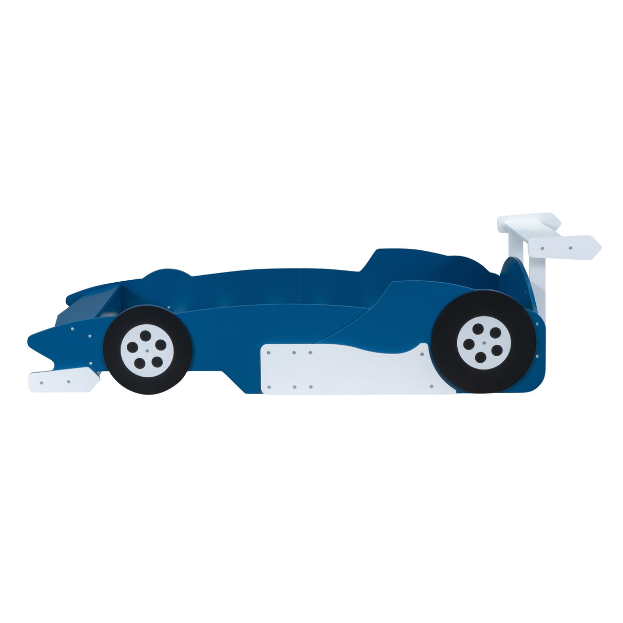 Twin Size Race Car-Shaped Platform Bed with Wheels