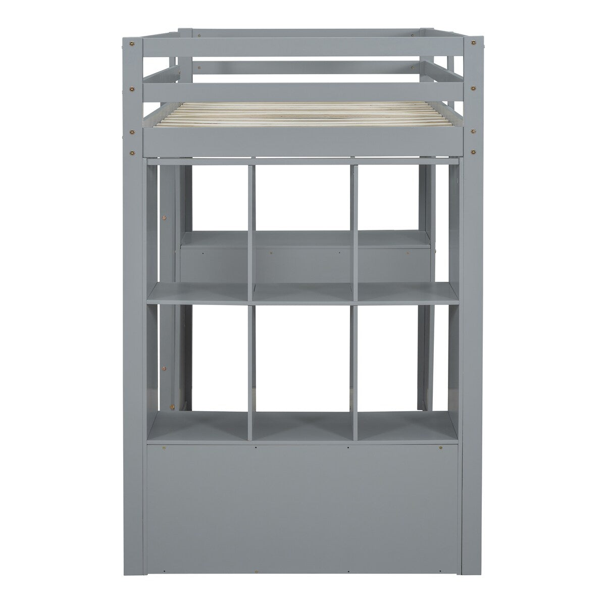 Twin Size Simple Style Storage Desk Loft Bed