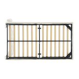 Diamond-tufted Linen Upholstered Platform Bed with Lights