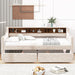 Twin Size Velvet Daybed with Drawers/Trundle and Shelves