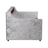 Twin Size Velvet Daybed with Drawers/Trundle and Shelves