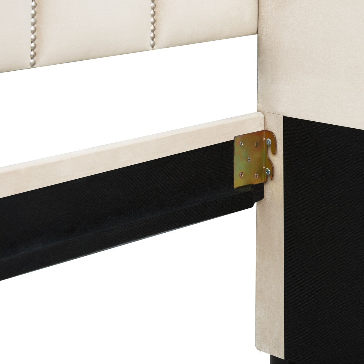 Twin Size Velvet Versatile Sofa Bed Upholstered Daybed with 2 Drawers / Wood Slat Support / Unique Backrest / Rivets Armrests