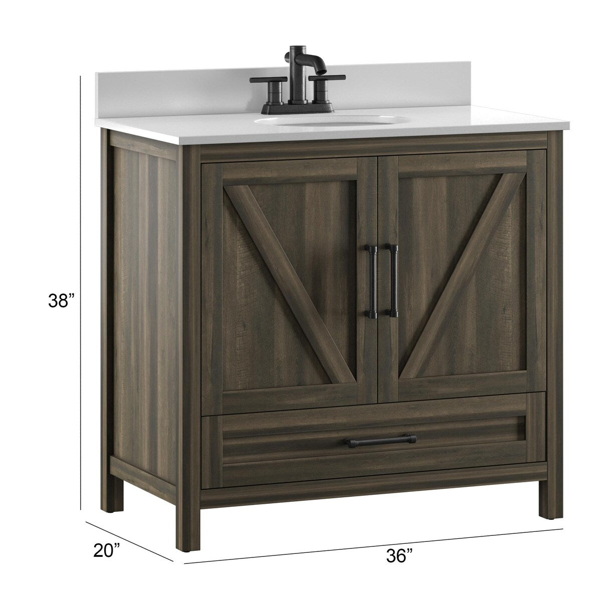 Twin Star Home 36" Single Bathroom Vanity
