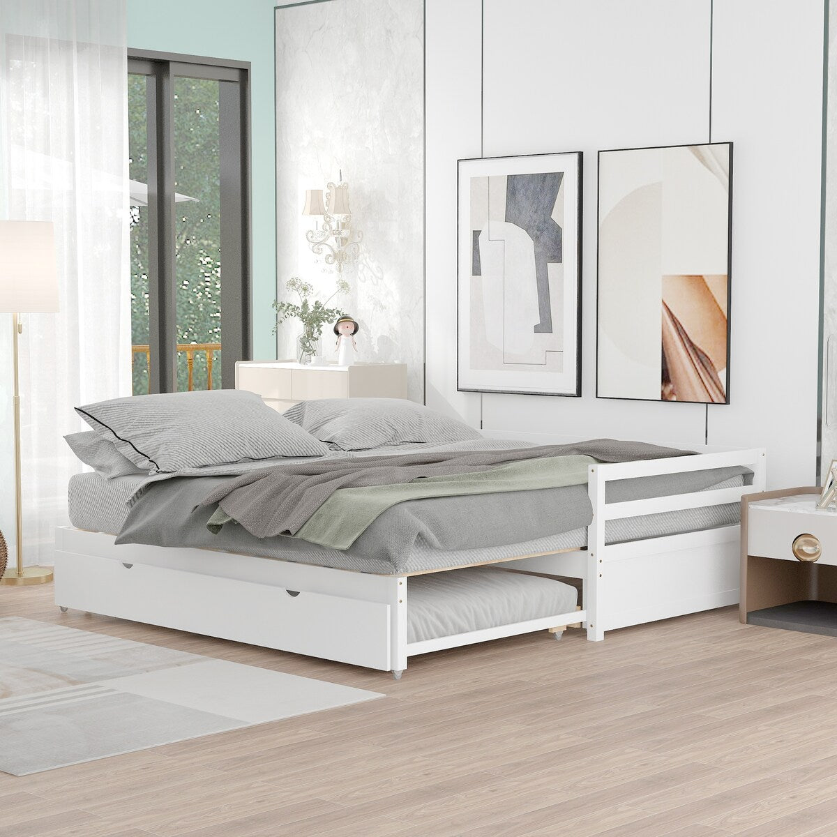 Twin or Double Twin Daybed with Trundle