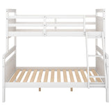 Twin over Full Bunk Bed with ladder, Safety Guardrail, Perfect for Bedroom