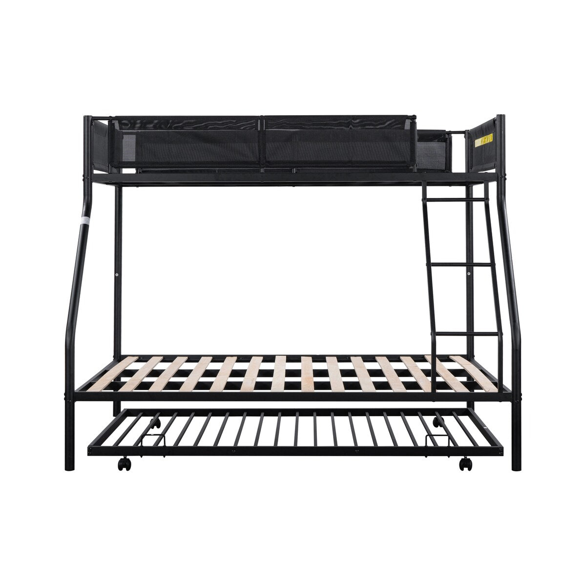 Twin over Full Metal Bunk Bed with Trundle