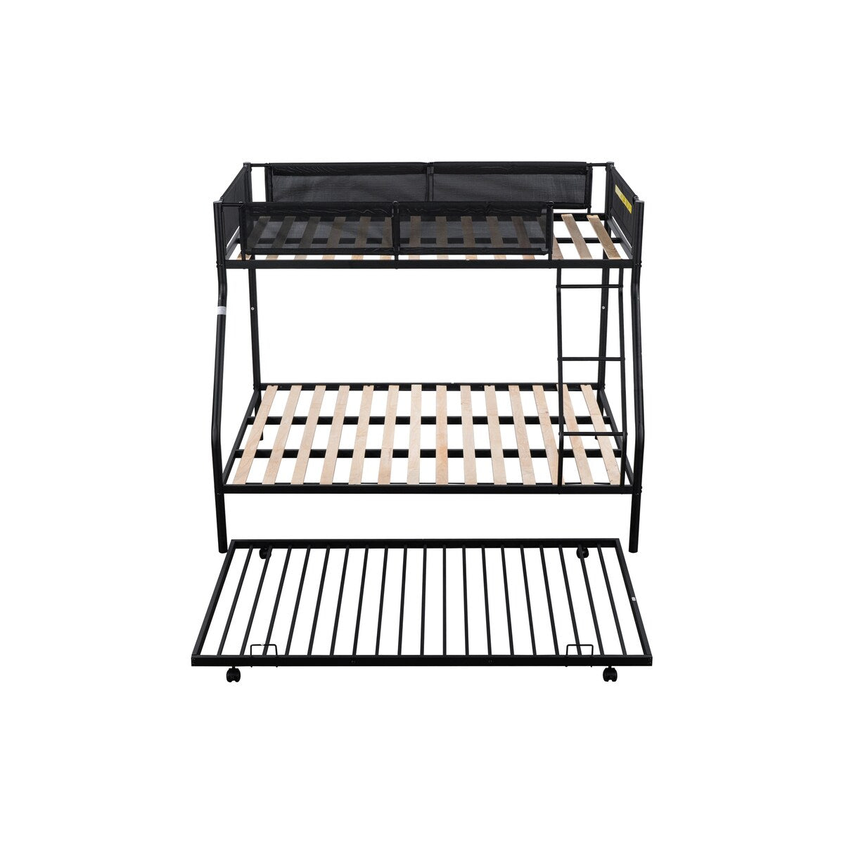 Twin over Full Metal Bunk Bed with Trundle