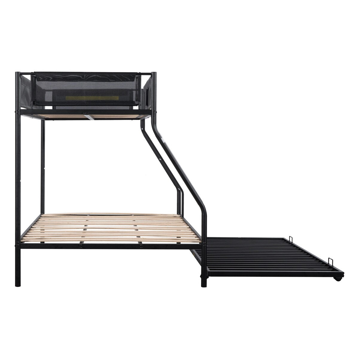 Twin over Full Metal Bunk Bed with Trundle