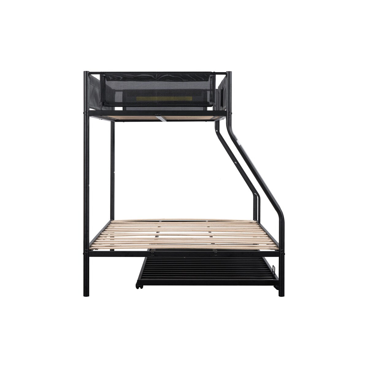 Twin over Full Metal Bunk Bed with Trundle