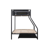 Twin over Full Metal Bunk Bed with Trundle