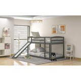 Twin over Twin Bunk Bed with Convertible Slide and Ladder