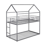 Twin over Twin Bunk Beds with Built-in Ladder