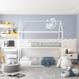 Twin over Twin Bunk Beds with Built-in Ladder