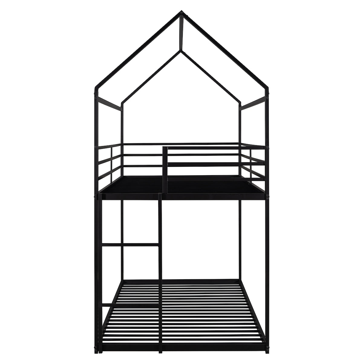 Twin over Twin Bunk Beds with Built-in Ladder