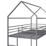 Twin over Twin Bunk Beds with Built-in Ladder