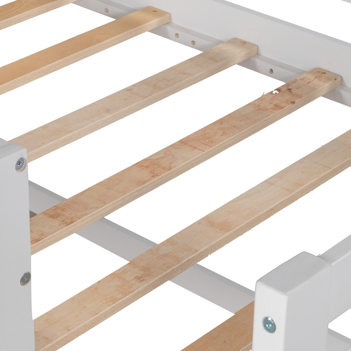 Twin over Twin Low Bunk Bed,House Bed with Roof