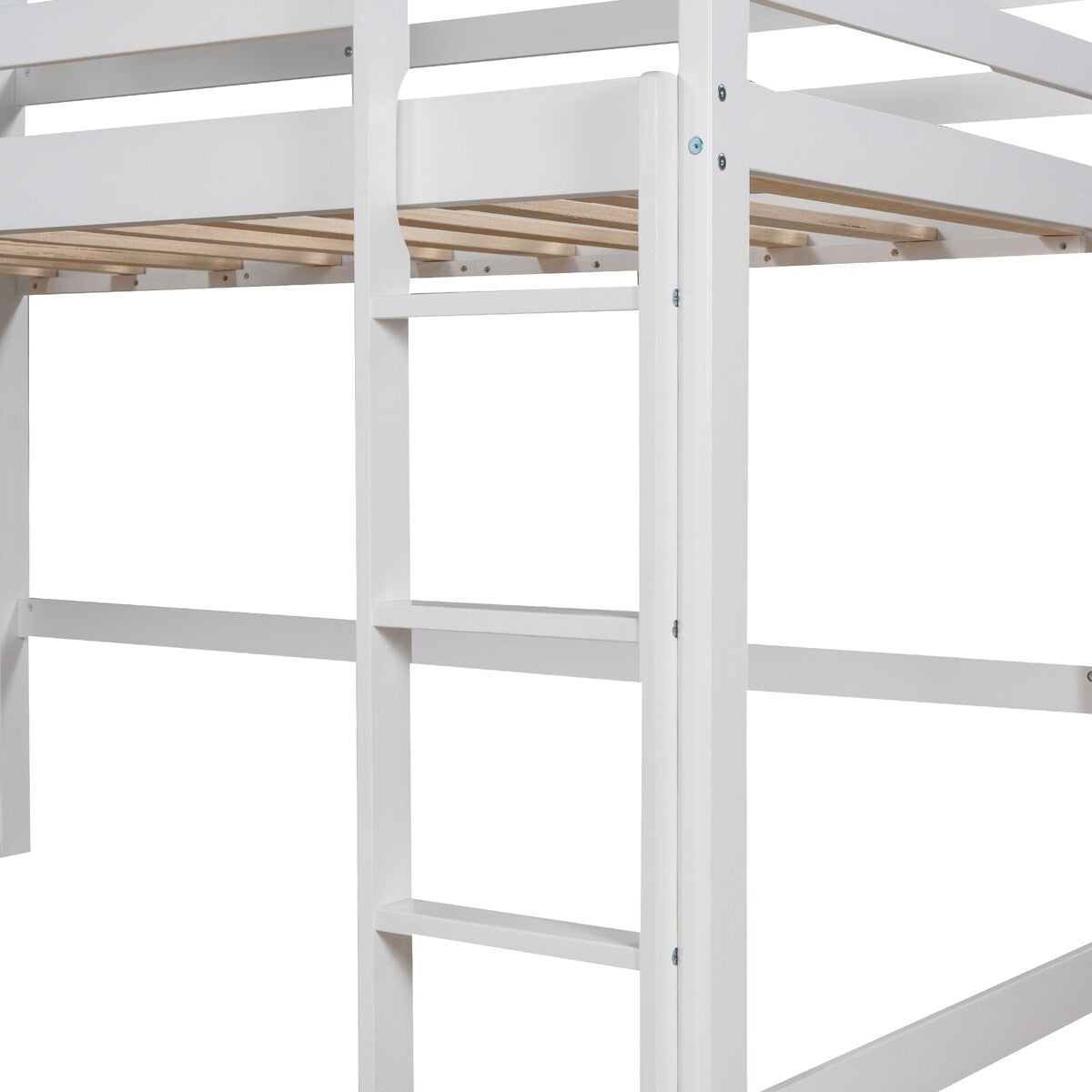 Twin over Twin Low Bunk Bed,House Bed with Roof