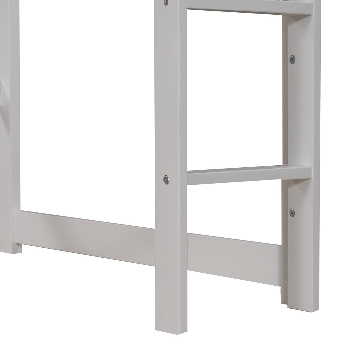Twin over Twin Low Bunk Bed,House Bed with Roof