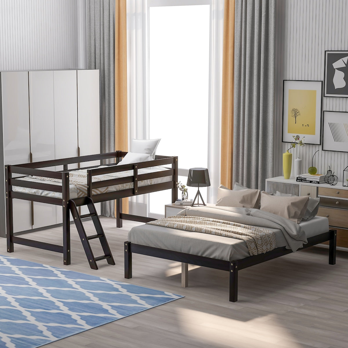 Twin over full bunk bed