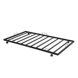 Twin over twin bunk bed with trundle, Black