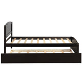 Twin size Platform Bed with Trundle