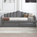 Twin size Upholstered Daybed with 2 Drawers ,Velvet Sofabed with USB Charging Ports,No Box-spring Needed