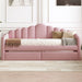 Twin size Upholstered Daybed with 2 Drawers ,Velvet Sofabed with USB Charging Ports,No Box-spring Needed